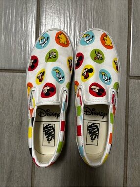 Walt Disney World x Vans size 8.5 women’s 7 men’s Mickey Minnie slip ons